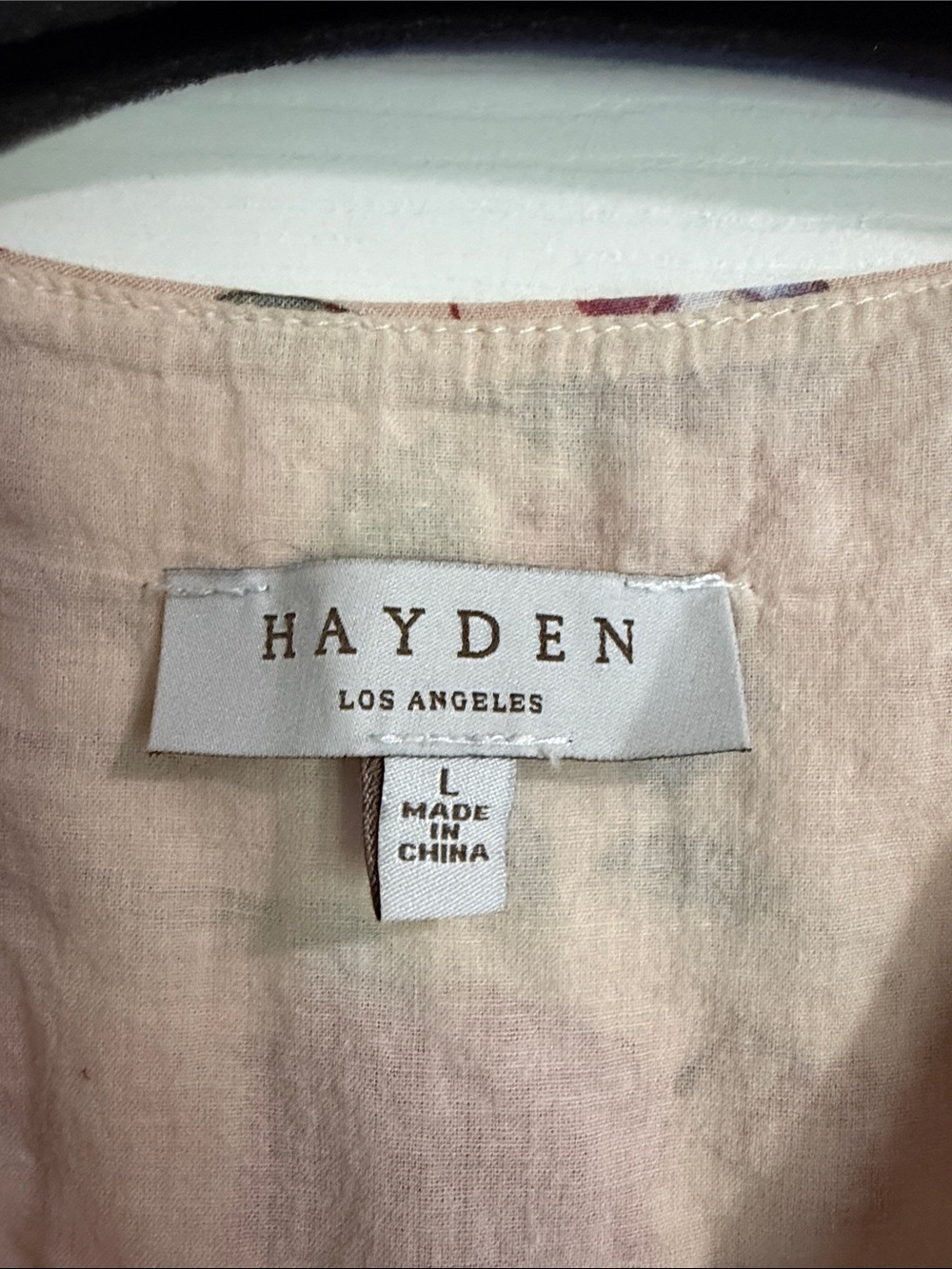 Hayden Beige-Pink Floral Surplice Camisole - Picture 2 of 8